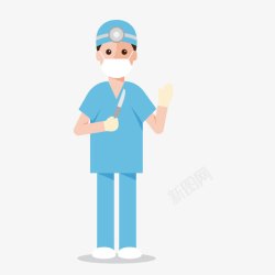 手术刀蓝衣做手术的医生高清图片