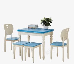 浅蓝色桌面餐桌素材
