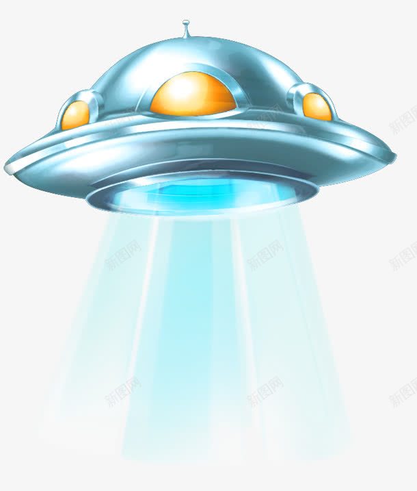 蓝色简约UFO装饰图案png免抠素材_88icon https://88icon.com UFO 免抠PNG 简约 蓝色 装饰图案