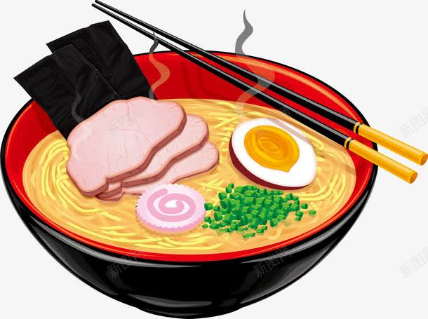 创意日式拉面png免抠素材_88icon https://88icon.com 拉面午餐肉海苔鸡蛋拉面餐馆餐饮海报日本料理