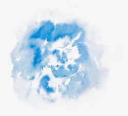空调渲染图蓝色水彩泼墨画高清图片