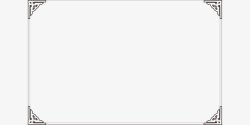 四角纹三角纹中国风方框高清图片