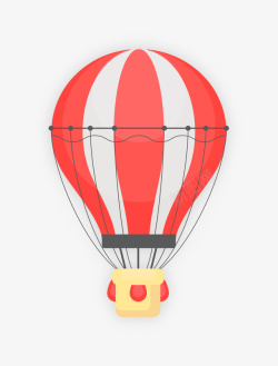 红色氢气球矢量图素材