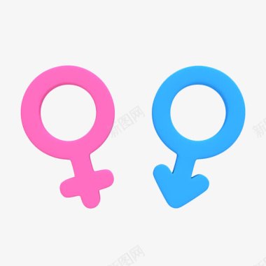 女性符号卡通男性女性性别标志图标图标