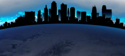 地球日海报地球日地球一小时高楼大厦建筑地高清图片