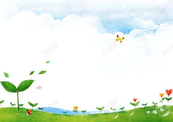 儿童海报背景png免抠素材_88icon https://88icon.com 儿童暑假招生海报背景