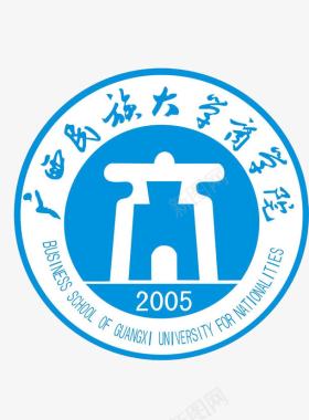 中国风墨点素材民族大学商学院图标图标