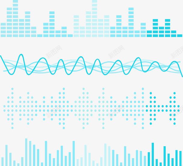 淡蓝色声波图png免抠素材_88icon https://88icon.com 声波图 波形图 波纹 矢量素材 调音台 调音台音效图 调音波纹 音效调节图
