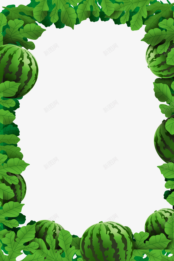 卡通手绘夏季水果西瓜叶子png免抠素材_88icon https://88icon.com 卡通 卡通手绘夏季水果西瓜叶子 叶子 夏季 手绘 水果 西瓜
