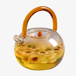 玻璃茶壶水壶煮茶壶花茶壶高清图片