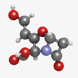 最小单元黑红色克拉维酸内酰胺酶阻断高清图片