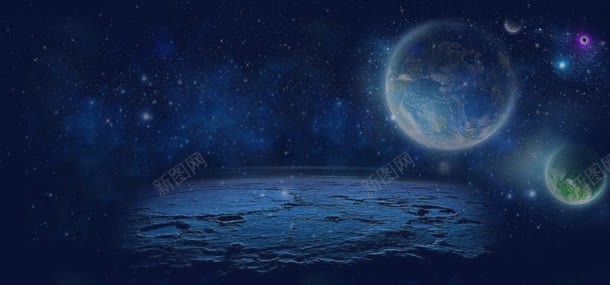 天猫首页星空模板背景bannerjpg设计背景_88icon https://88icon.com 天猫首页星空模板地球月亮行星