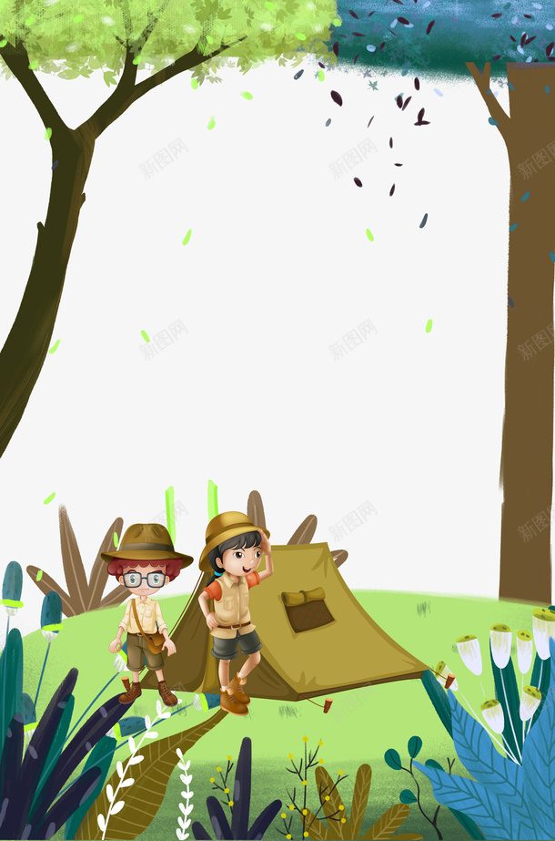 暑期旅游夏令营主题边框psd免抠素材_88icon https://88icon.com 亲子夏令营 亲子时间 动漫边框 夏令营传单 夏令营展架 夏令营招生 夏令营活动 学校夏令营 小学生夏令营 暑期旅游