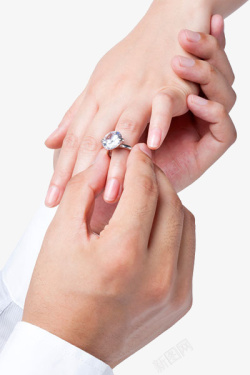 集体婚礼实物戴上戒指高清图片