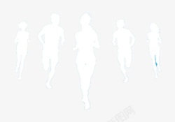 奔跑吧少年矢量图素材