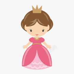 小公主图案粉色可爱的小公主高清图片