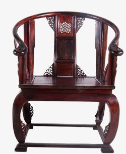 老椅子中国传统纯正红酸枝椅高清图片