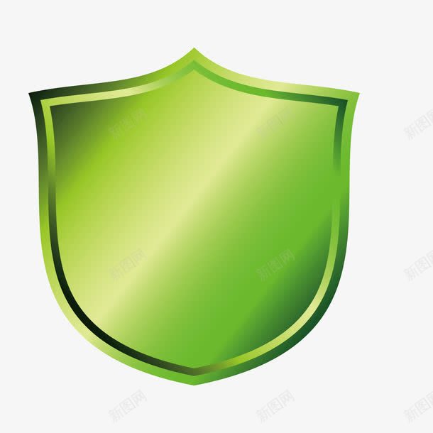 绿色商务盾牌png免抠素材_88icon https://88icon.com 反光 商务 安全 渐变 盾牌 绿色 防护