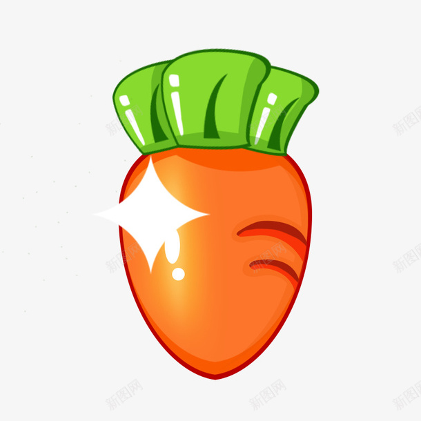 卡通胡萝卜psd免抠素材_88icon https://88icon.com 一根 白色 绿色 胡萝卜 萝卜缨 蔬菜 黄色