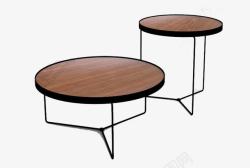 实木小桌子高低欧式小圆桌高清图片