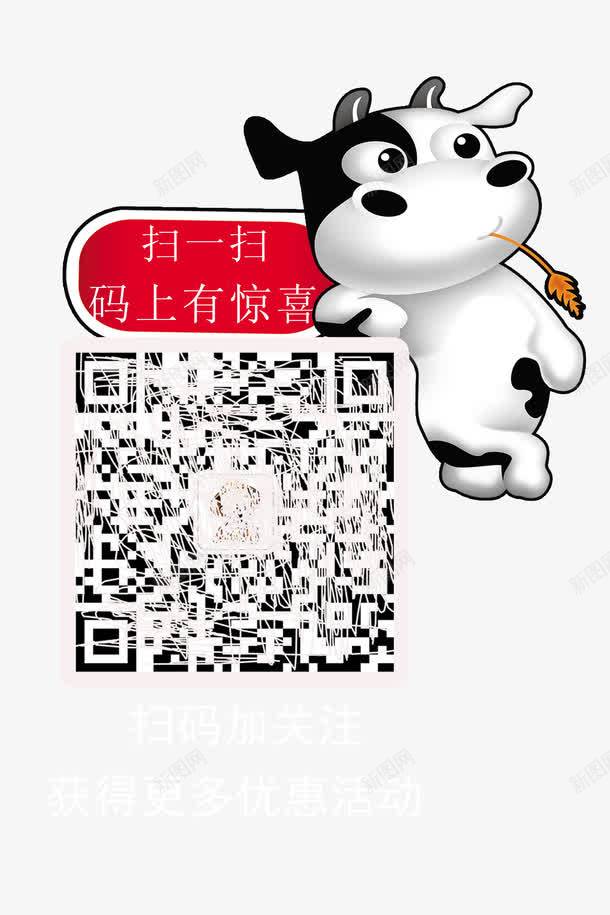 码上有惊喜png免抠素材_88icon https://88icon.com 二维码 卡通 微信 惊喜 扫一扫 指纹识别二维码