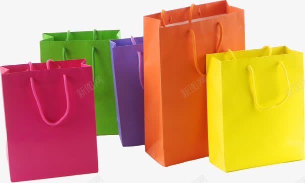 彩色纸袋子png免抠素材_88icon https://88icon.com 手提袋 时尚 礼袋 纸袋子 购物