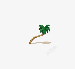 妫夋湇精美海滩椰子树片高清图片