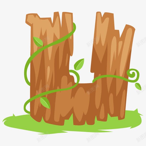 创意木制英文字母Upng免抠素材_88icon https://88icon.com 字母U 木纹字母 英文字母