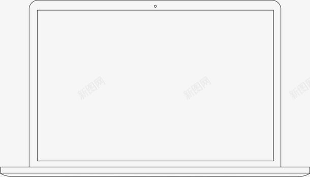 Mac电脑线条简约模型png免抠素材_88icon https://88icon.com Mac Mac模型 电脑模型 简约 简约模型 线条