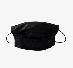 黑色一次性防护面罩素材