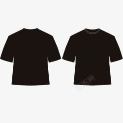 黑色儿童T恤衣服黑色衬衣元素高清图片
