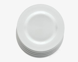 圆餐盘几何白色餐具瓷盘高清图片
