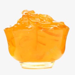 绿色的碗碗里的蜂蜜柚子果肉高清图片