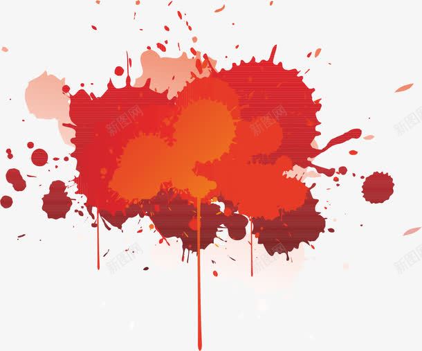 红色墨迹矢量图ai免抠素材_88icon https://88icon.com ai 喷溅 墨水 墨滴 墨点 墨迹 水彩 泼洒的墨点 潮流 矢量图 素材 红色