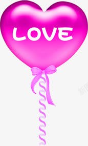 love爱粉色卡通气球素材