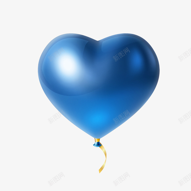 心形气球手绘创意图矢量图eps免抠素材_88icon https://88icon.com 免抠图PNG 创意 心形气球手绘 蓝色 矢量图