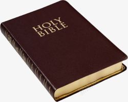 基督教圣经棕色封面的圣经书籍高清图片