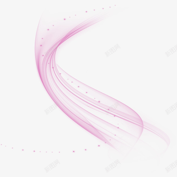 粉色曲线炫光效果元素png免抠素材_88icon https://88icon.com 免抠PNG 效果元素 曲线 曲线图案 炫光 粉色
