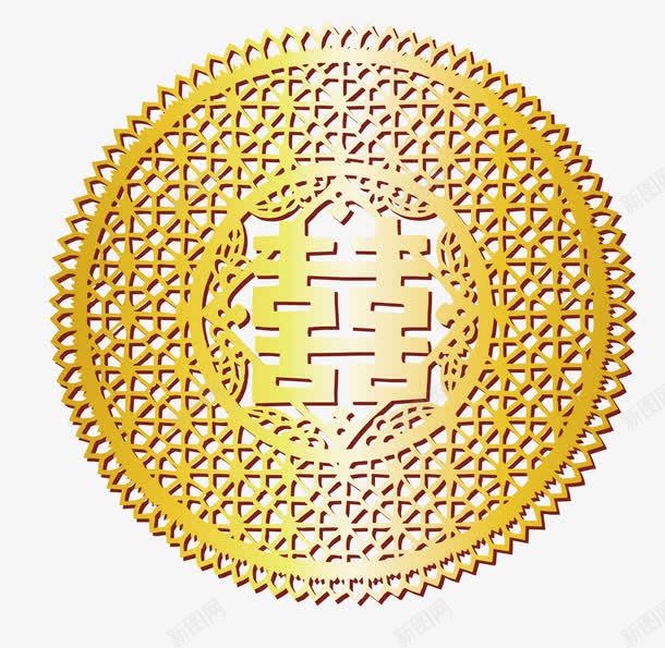 金色的囍字png免抠素材_88icon https://88icon.com 中国风 中式婚礼 传统 古典文字 喜庆 婚礼 文案 立体囍字 结婚 艺术字 节日元素