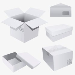 白色箱子纸箱模板高清图片