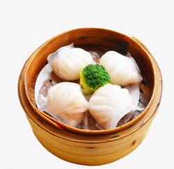 中式快餐实物港式虾饺高清图片
