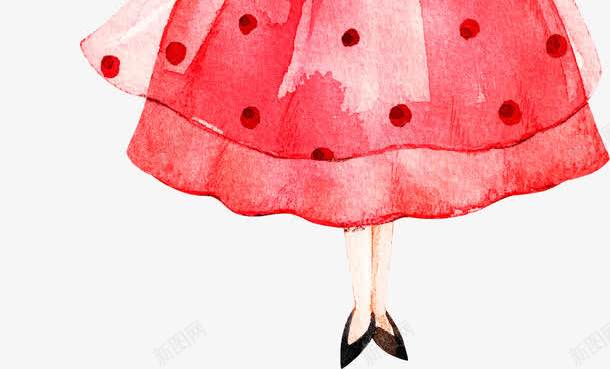 手绘卡通时尚小女孩png免抠素材_88icon https://88icon.com 动漫 动画 卡通人物 卡通女孩 可爱女孩 彩色气球 拿气球女孩 红裙子女孩