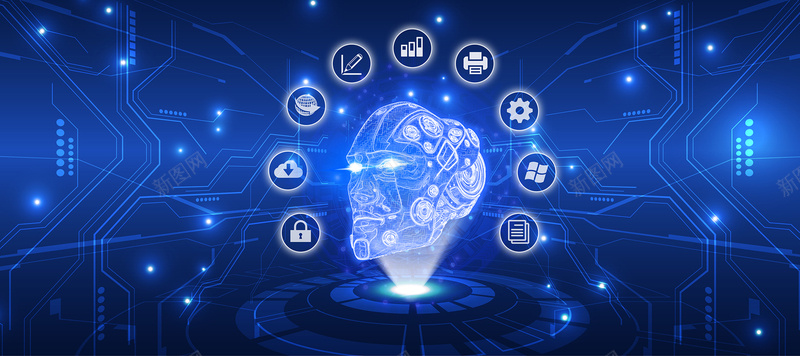 蓝色科电子人工智能bannerjpg设计背景_88icon https://88icon.com 人工智能 全球化 城市夜景 大脑 智能 未来 现代 电子商务 电脑 科技 蓝色 金融banner