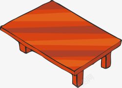 欧式复古桌柜红色桌子高清图片