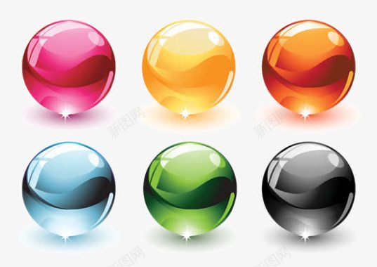 水晶球图片彩色水晶石头图标图标