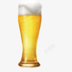 白色光点气泡啤酒啤酒杯高清图片
