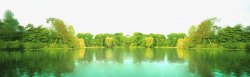 湖泊绿植景观素材