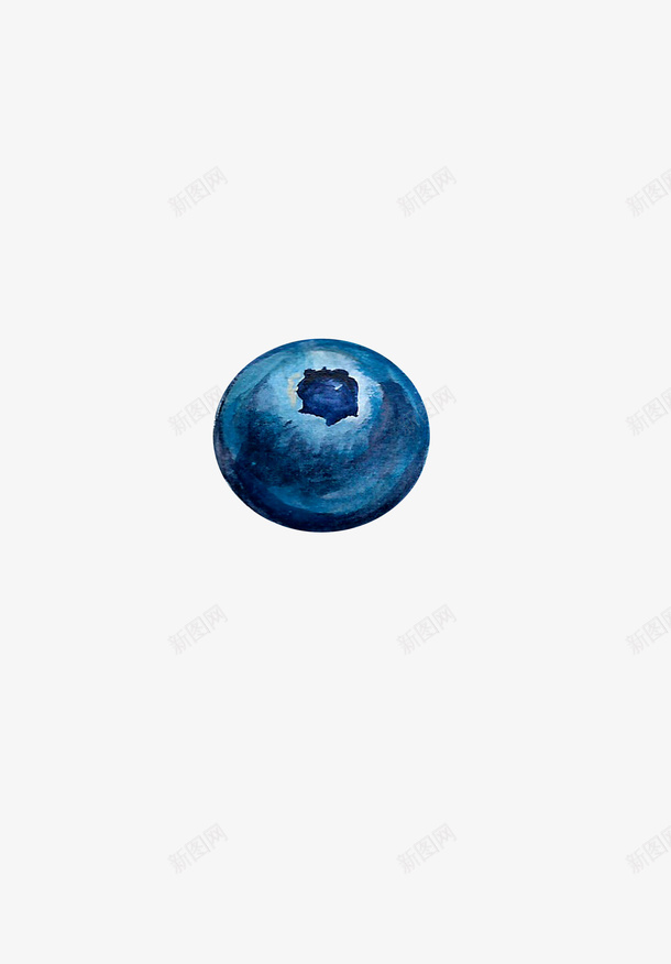 一颗蓝莓png免抠素材_88icon https://88icon.com 一颗 卡通 圆形 手绘 水果 泼墨 简图 蓝色 蓝莓