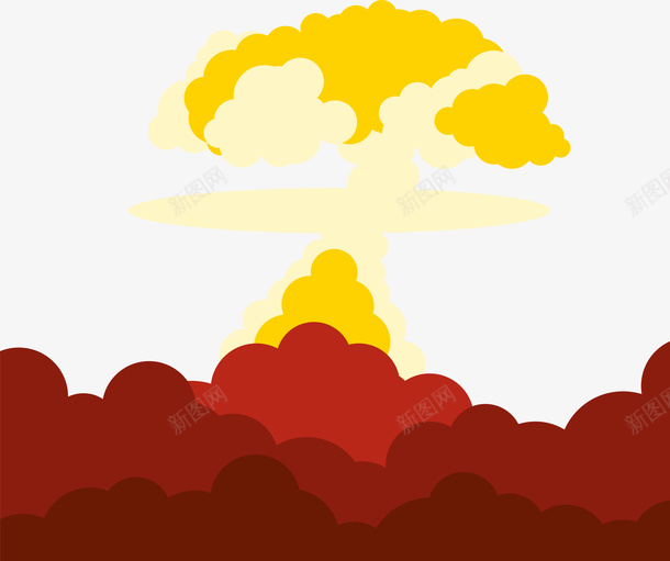 抽象火焰山png免抠素材_88icon https://88icon.com 云朵 抽象 火焰喷射 矢量火焰山 红色云朵 黄色云雾