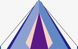 帆布帐篷蓝色野外屋扁平彩色露营帐篷矢量图高清图片